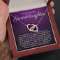 To My Granddaughter-"Greatest Joy" Hearts Necklace
