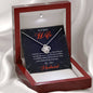 To My Wife-"Endless Love" Necklace (mahogany box)