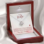 To My Wife-"I Wish I Had Found You Sooner" Necklace (mahogany box)