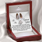 To My Bonus Sister-"Priceless Gift" Necklace (mahogany box)