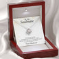 To My Soulmate-Meeting You Was Fate, Love Knot Necklace (mahogany box)