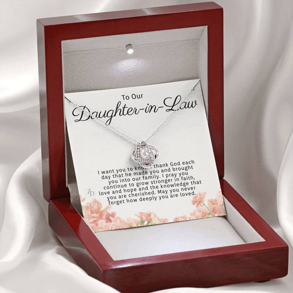 To My Daughter in Law-"Never Forget" Necklace