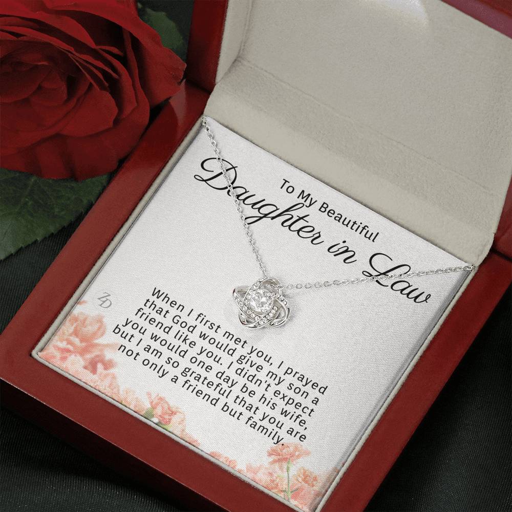 To My Daughter in Law-"Friend and Family" Necklace