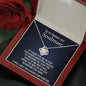 The Perfect Words for You-Love Knot Necklace (mahogany box)