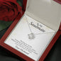 To My Soulmate-Meeting You Was Fate, Love Knot Necklace (mahogany box)