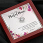 "Wedding Memories with My Maid of Honor" Necklace (mahogany box)