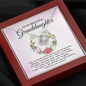 To My Beautiful Granddaughter-"I Love Your Smile" Necklace