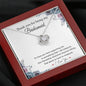 To My Bridesmaid-"I Will Treasure You" Necklace (mahogany box)