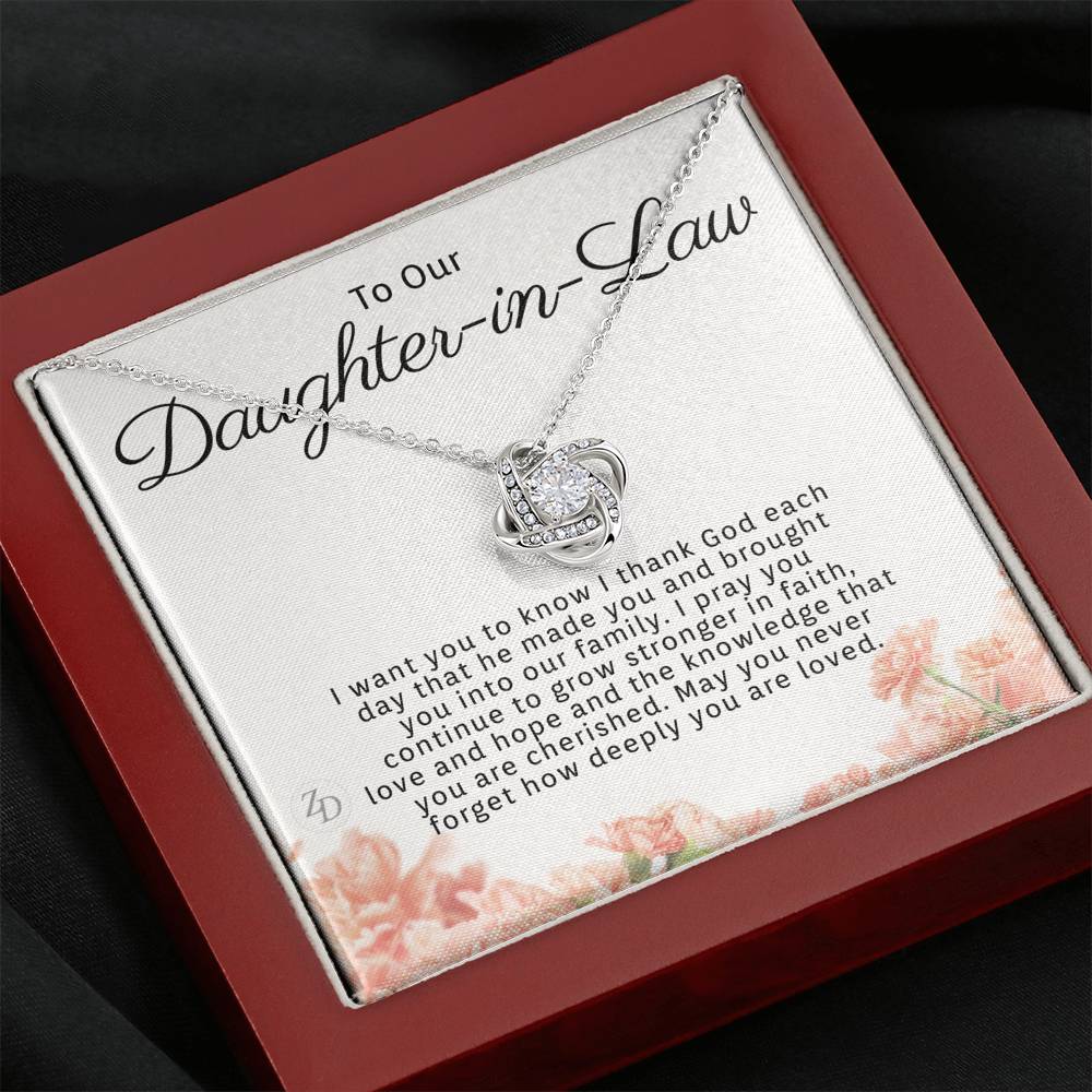 To My Daughter in Law-"Never Forget" Necklace