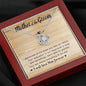 Mother of the Groom-"I Don't Take You for Granted" Love Knot Necklace (mahogany box)