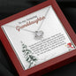 Grandmother to Granddaughter-You Brighten My Days necklace (mahogany box)