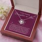 To My Incredible Daughter-In-Law-"Friend and Daughter" Necklace