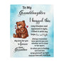 To My Granddaughter-"Cozy Hug" Plush Blanket