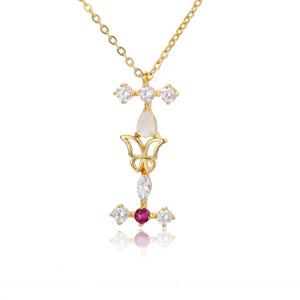 Initial Zircon Butterfly Pearl - Zaya Designs